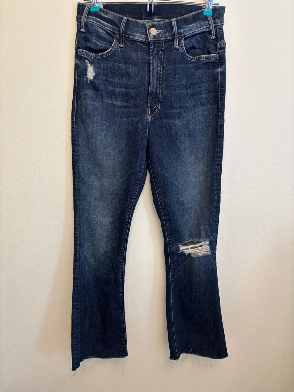 MOTHER The Hustler Ankle Fray Jeans – Closer to the Edge – Size 27